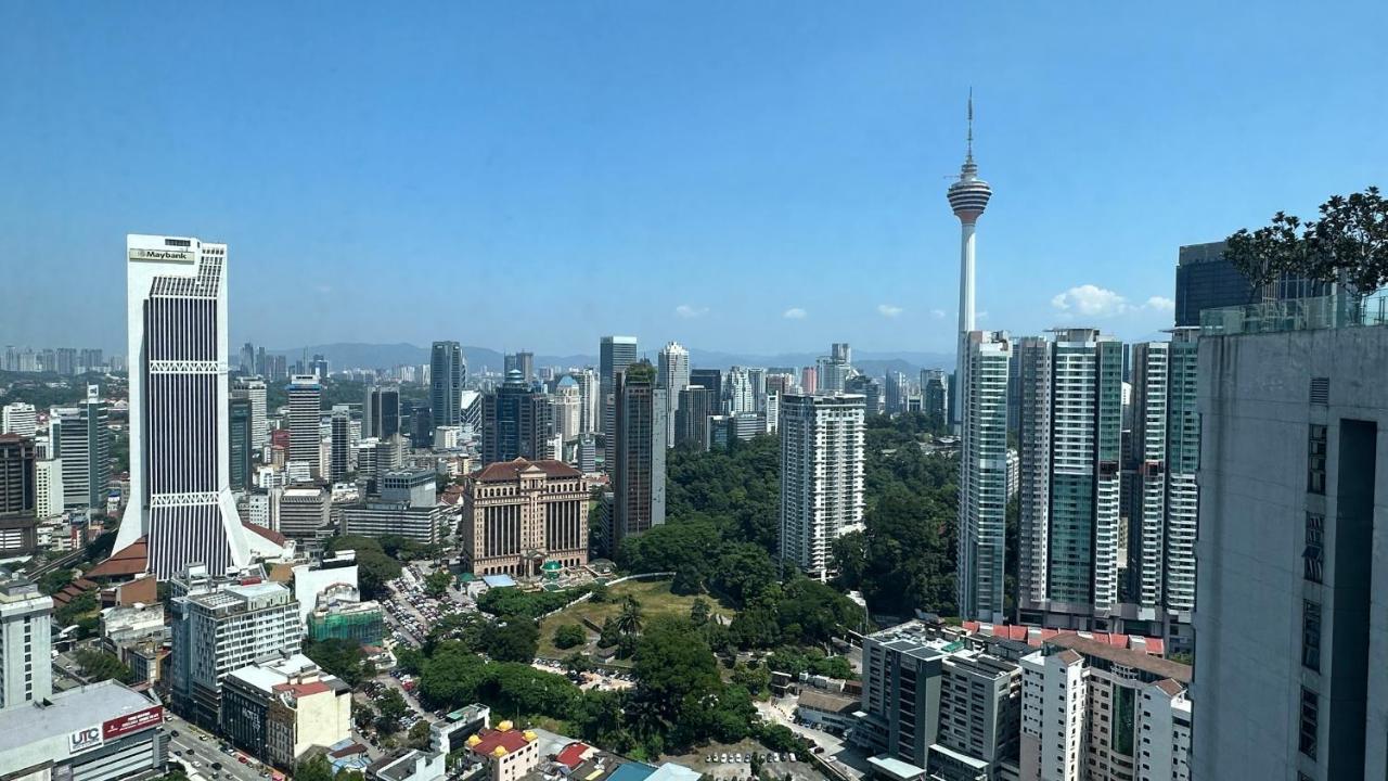 Skyline View In Bukit Bintang The Robertson 42F Apartman Kuala Lumpur Kültér fotó