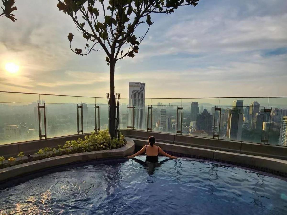 Skyline View In Bukit Bintang The Robertson 42F Apartman Kuala Lumpur Kültér fotó