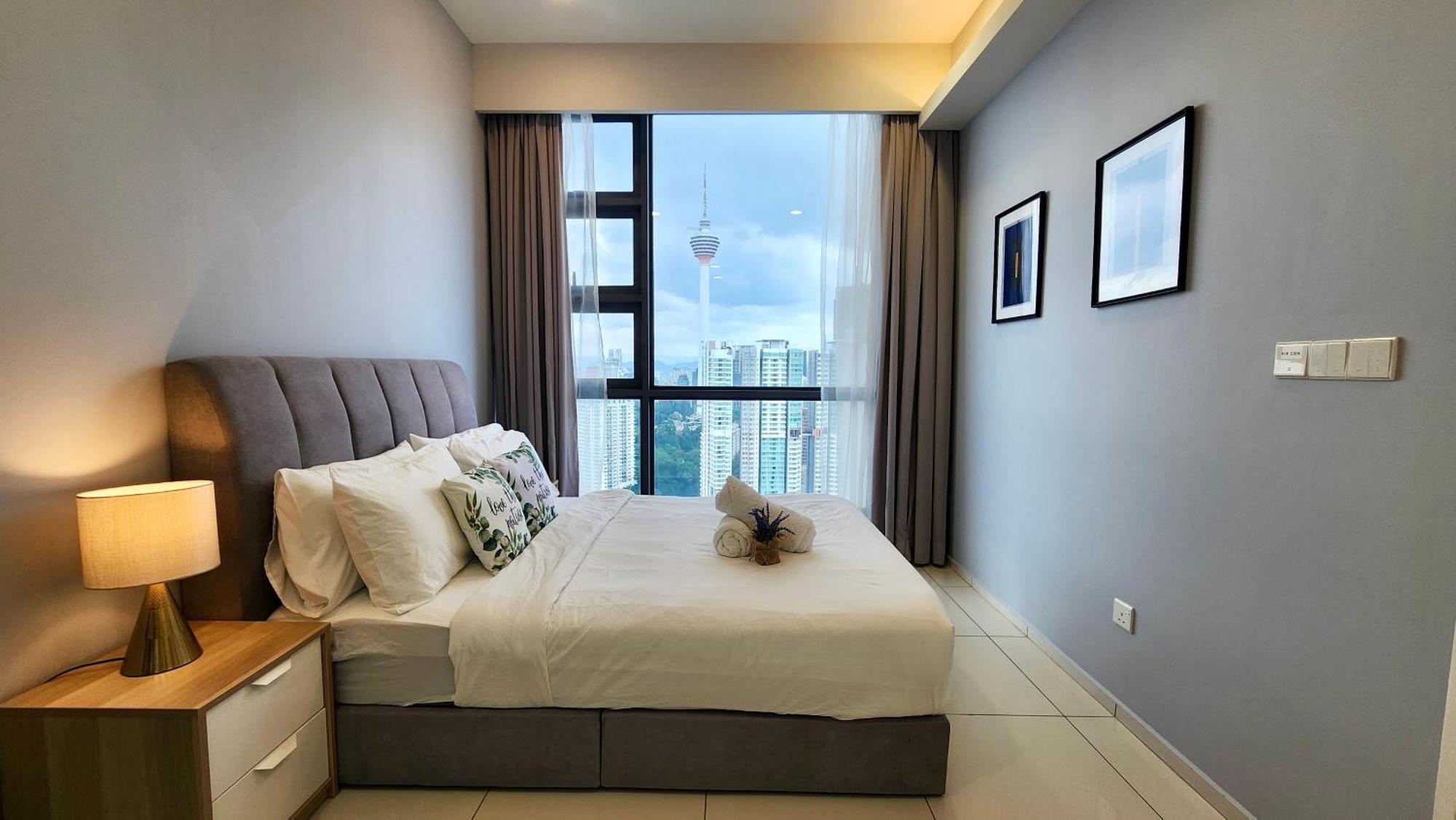 Skyline View In Bukit Bintang The Robertson 42F Apartman Kuala Lumpur Kültér fotó