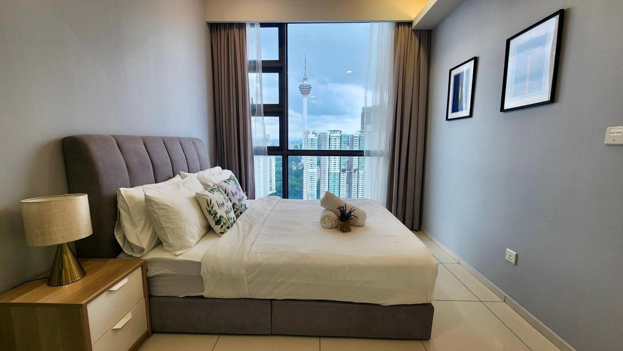 Skyline View In Bukit Bintang The Robertson 42F Apartman Kuala Lumpur Kültér fotó
