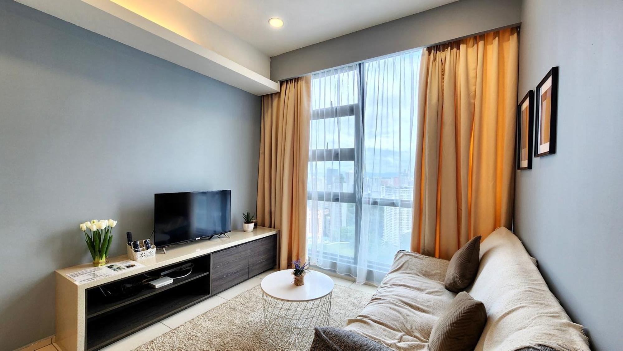 Skyline View In Bukit Bintang The Robertson 42F Apartman Kuala Lumpur Kültér fotó